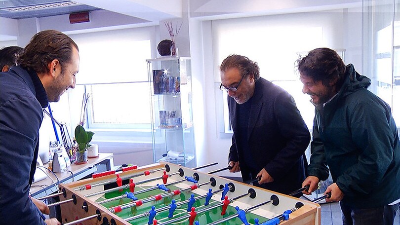 Lillo, Greg e Nino Frassica al Corriere dello Sport.it, il backstage