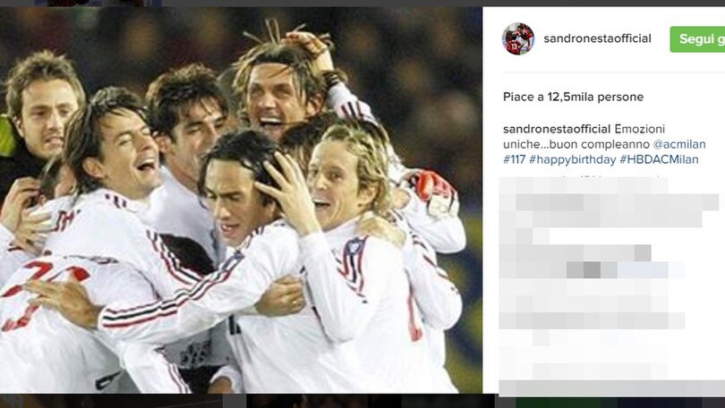 Il Milan compie 117 anni: gli auguri dei suoi campioni