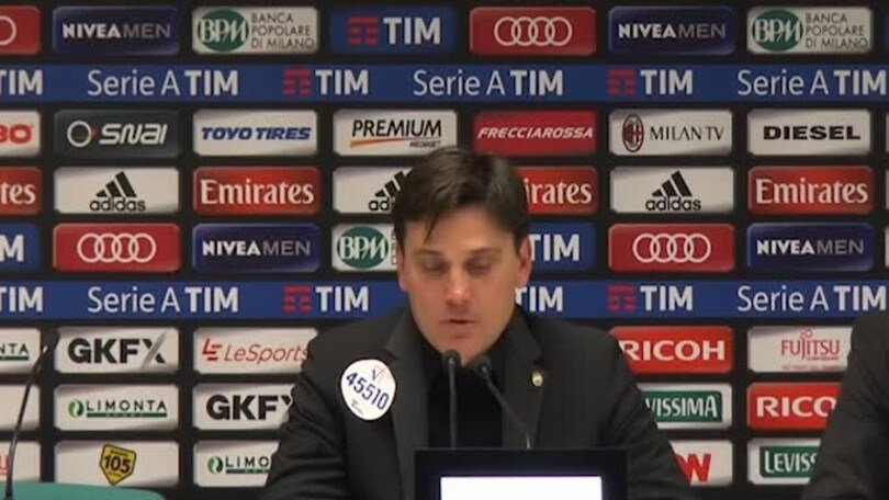 Montella: "Arrabbiati per l'ultima azione"