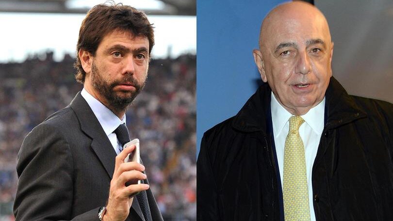 Galliani: «Chi vince?». Agnelli: «L'esperienza vince sempre»