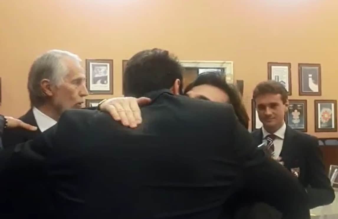 Cairo e Buffon non si scansano FOTO e VIDEO