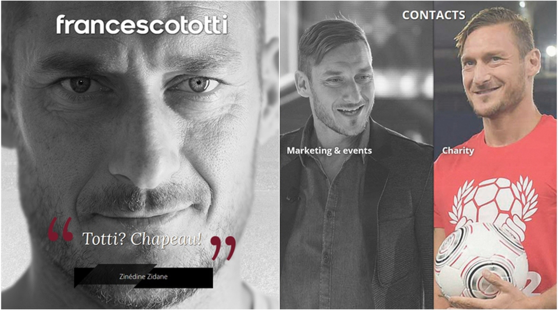 Roma, online il nuovo sito di Francesco Totti: la storia continua