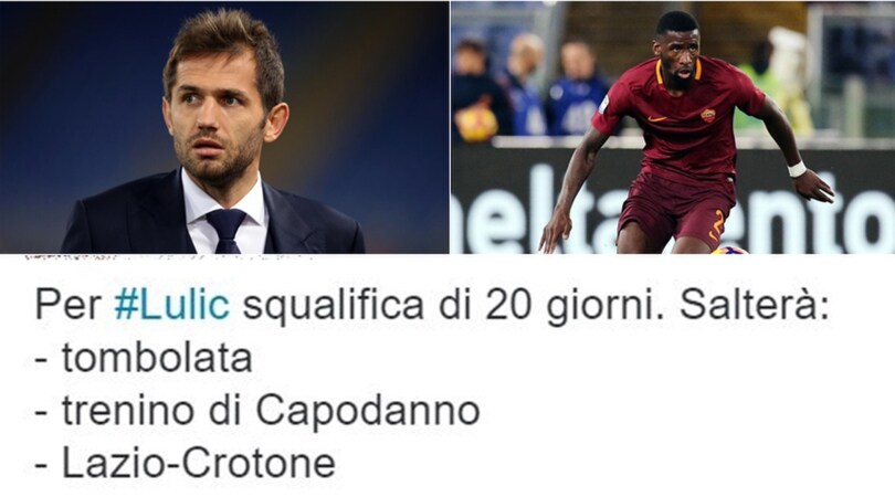Lulic, squalifica sotto l'albero e ironia social: «Salta il cenone»