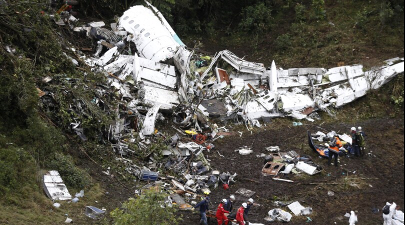 L'aereo della Chapecoense caduto perché era finita la benzina