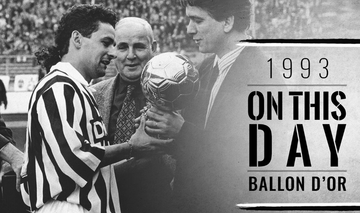 Roberto Baggio, 23 anni fa il Pallone d'Oro con la Juventus