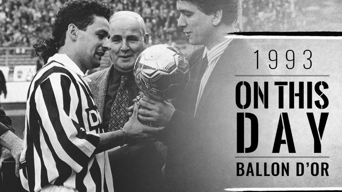 Roberto Baggio, 23 anni fa il Pallone d'Oro con la Juventus
