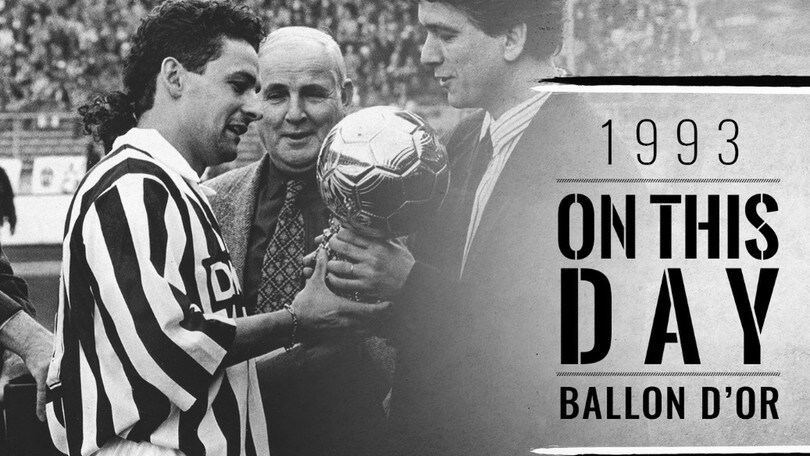 Roberto Baggio, 23 anni fa il Pallone d'Oro con la Juventus