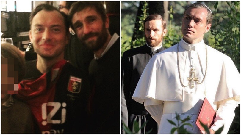 The Young Pope, Jude Law tifa Genoa? La foto con la maglia