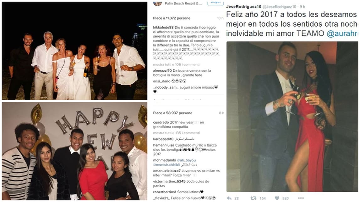 Il Buon Anno dei campioni da tutto il mondo