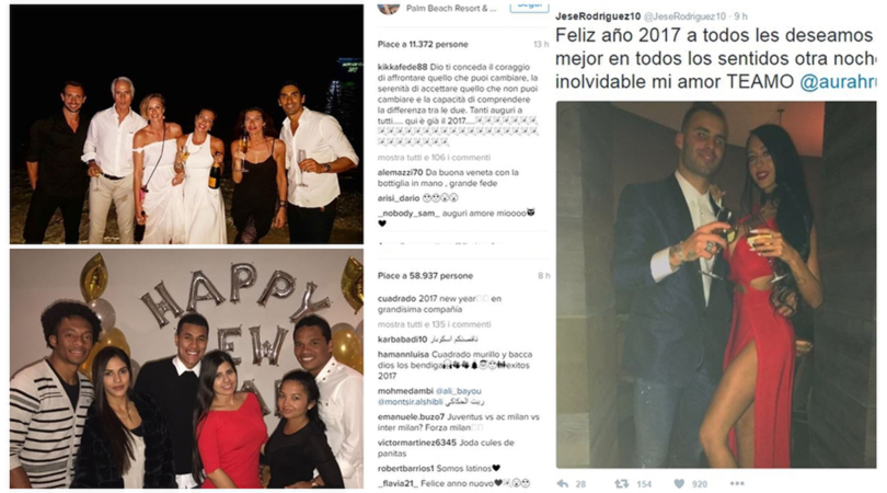 Il Buon Anno dei campioni da tutto il mondo