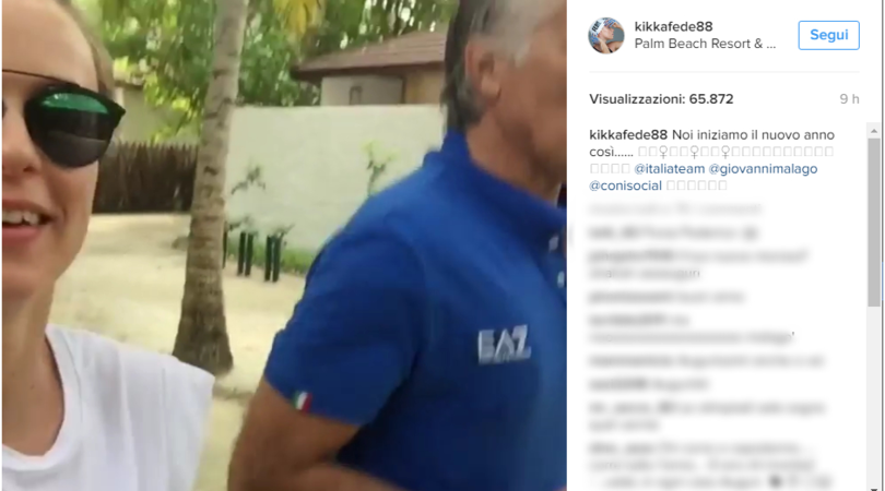Pellegrini e Malagò, la corsetta per festeggiare l'anno nuovo