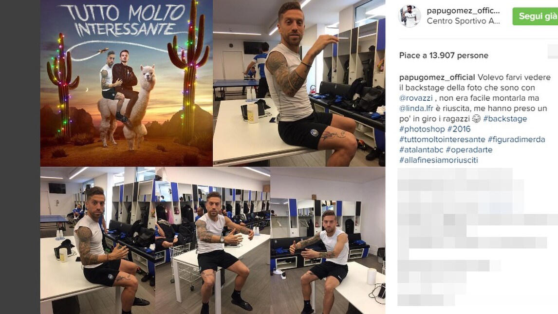 Papu Gomez, il backstage della foto con Rovazzi è tutto da ridere