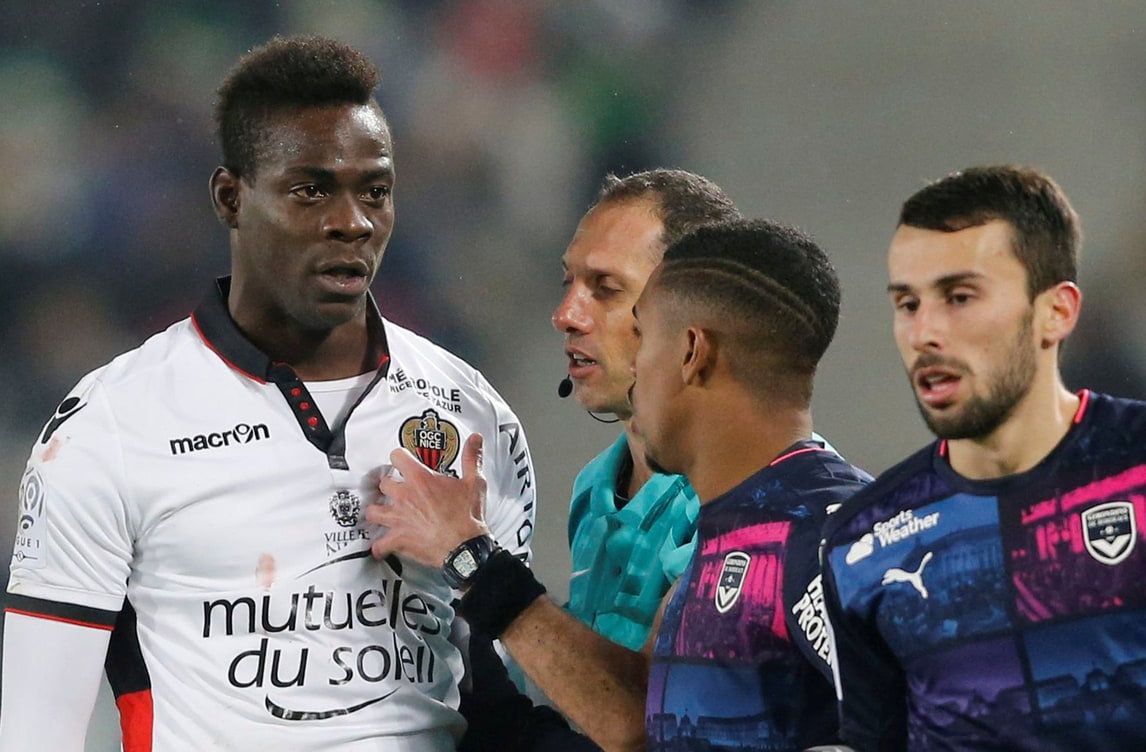 Nizza, Balotelli graziato: 2 turni di squalifica