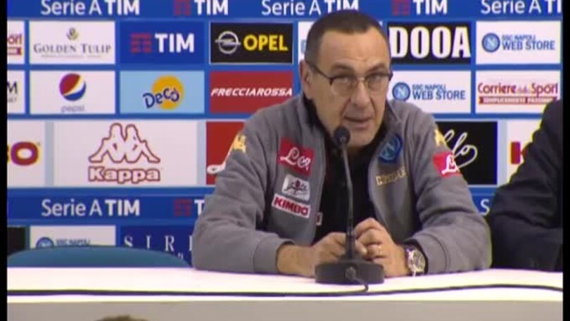 Sarri: "Penalizzati dal terreno di gioco"