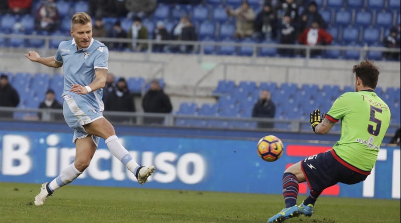 Immobile ritrova il gol ed è subito spogliarello