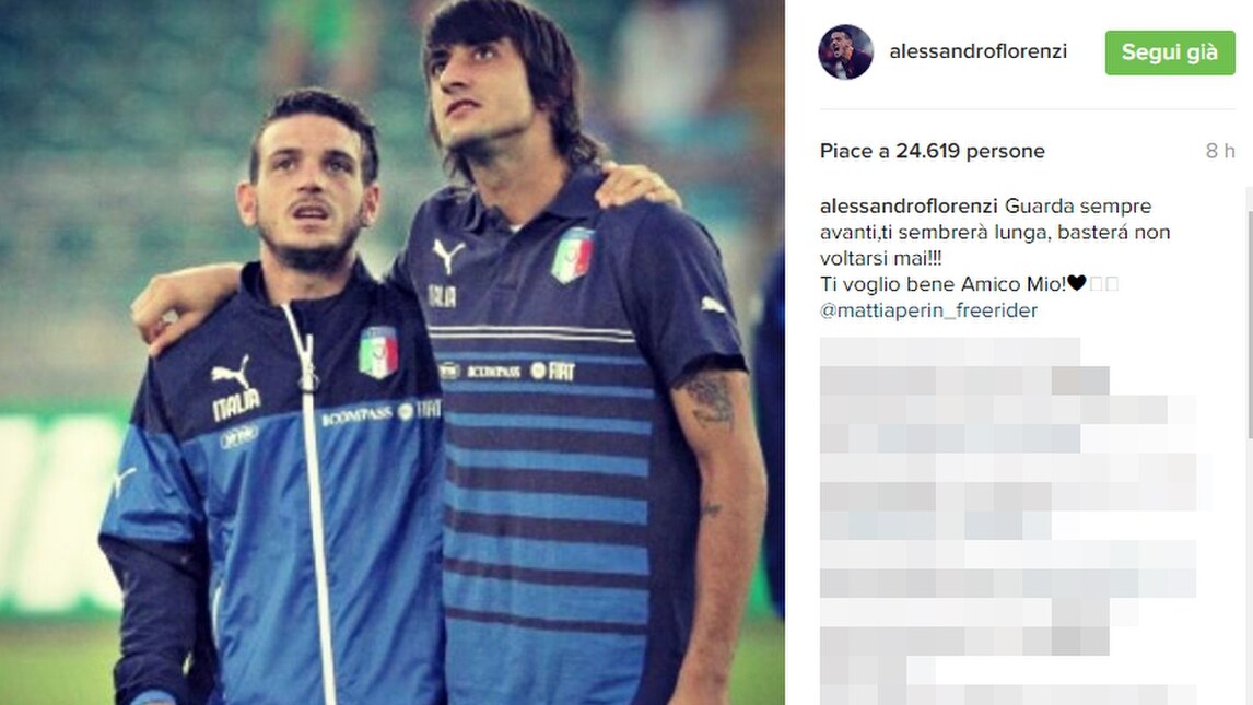 Florenzi consola Perin: «Guarda sempre avanti!»