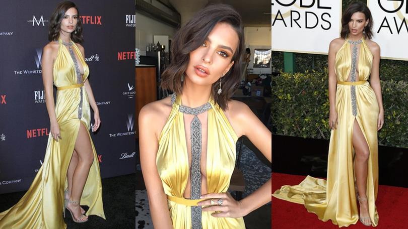 Emily Ratajkowski, la scollatura è esagerata