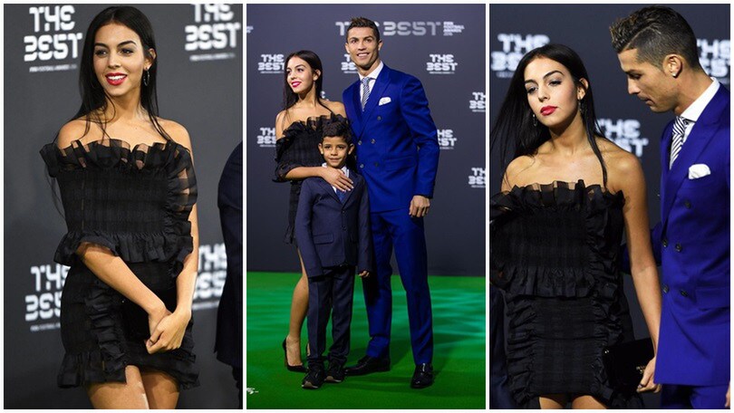 Cristiano Ronaldo "The Best", ma gli occhi sono tutti per Georgina Rodriguez