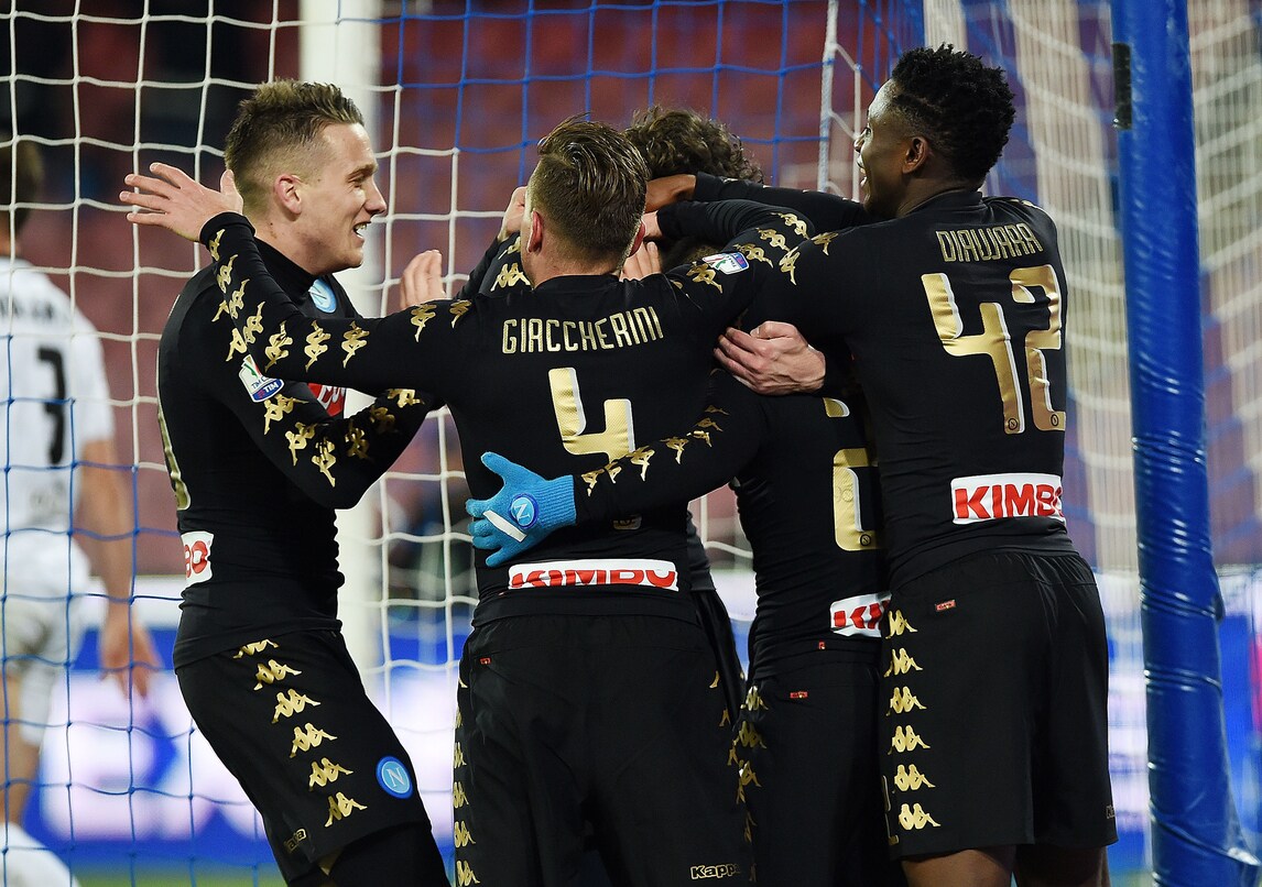 Coppa Italia, Napoli-Spezia 3-1: Pavoletti in campo all'80', che gol Giaccherini