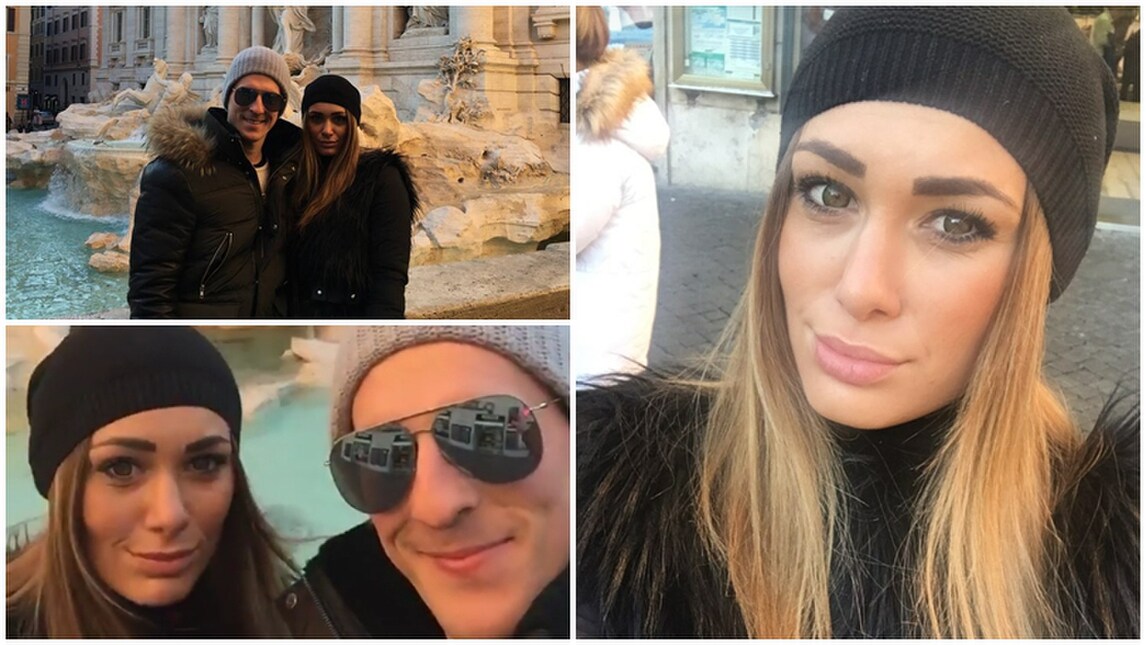 La "fuga" di Jessica e Milik, le foto della coppia a Roma