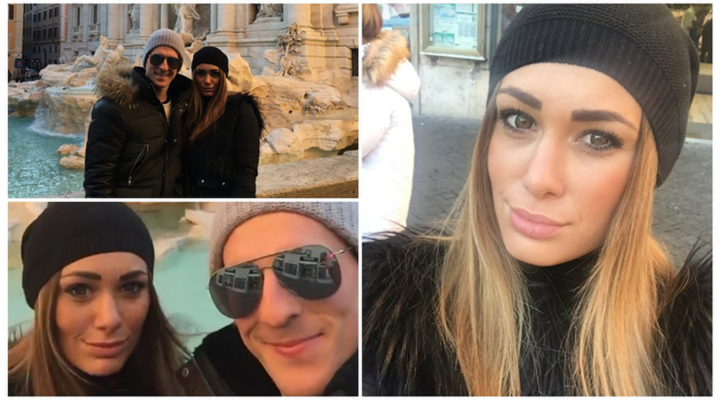 La "fuga" di Jessica e Milik, le foto della coppia a Roma
