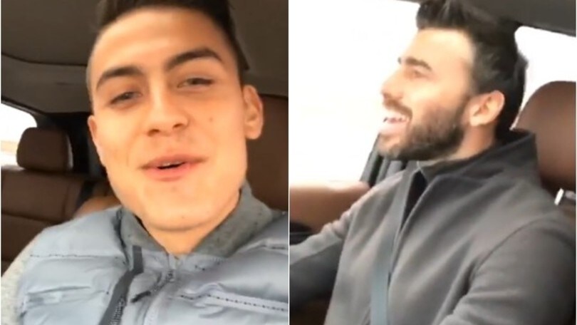 Cosa si stanno dicendo Dybala e Barzagli?