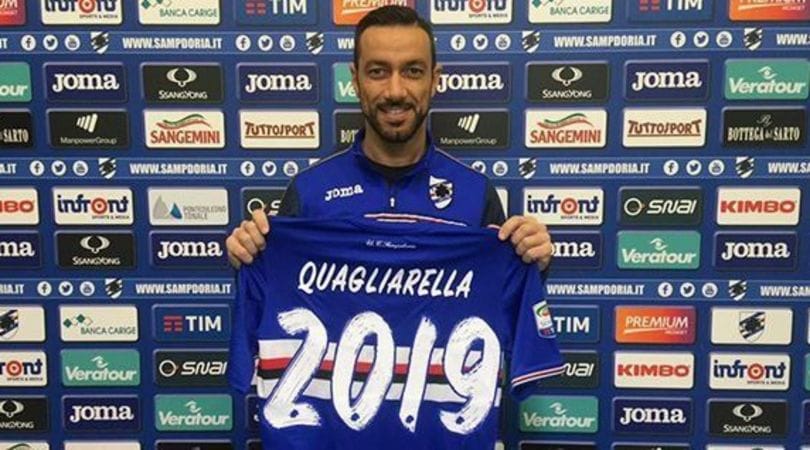 Sampdoria, ufficiale il rinnovo di Quagliarella