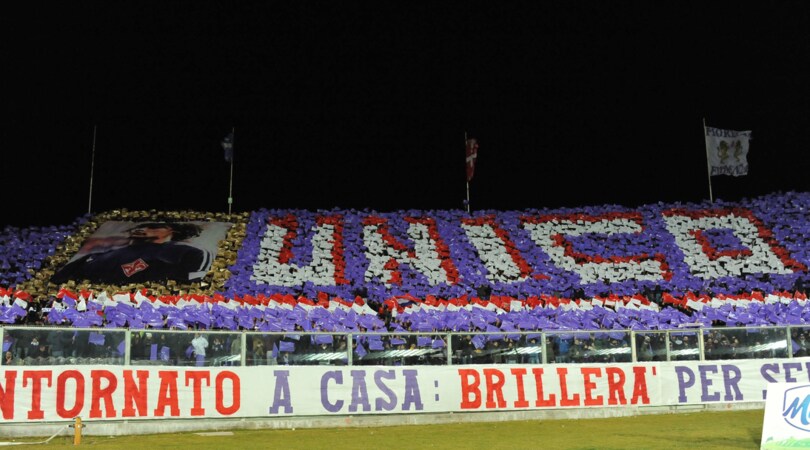 Fiorentina-Juve: «Unico 10», coreografia stellare per Antognoni