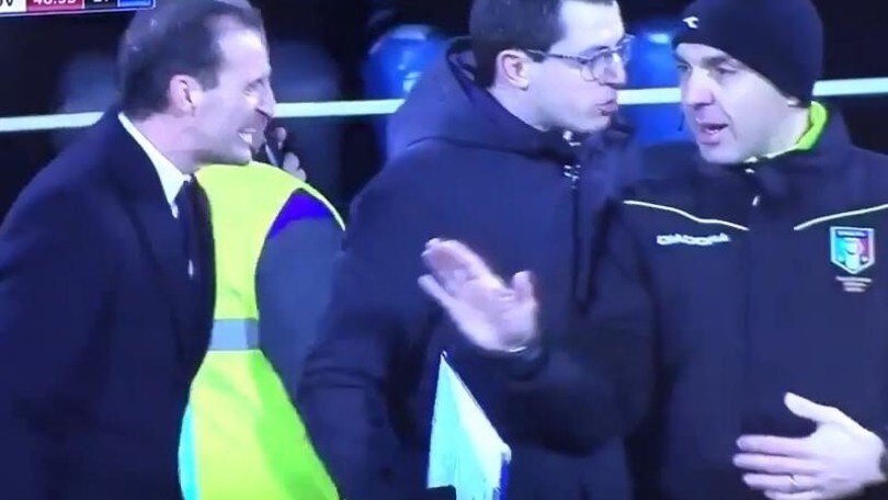 E il quarto uomo ha fatto andare Allegri fuori di...testa