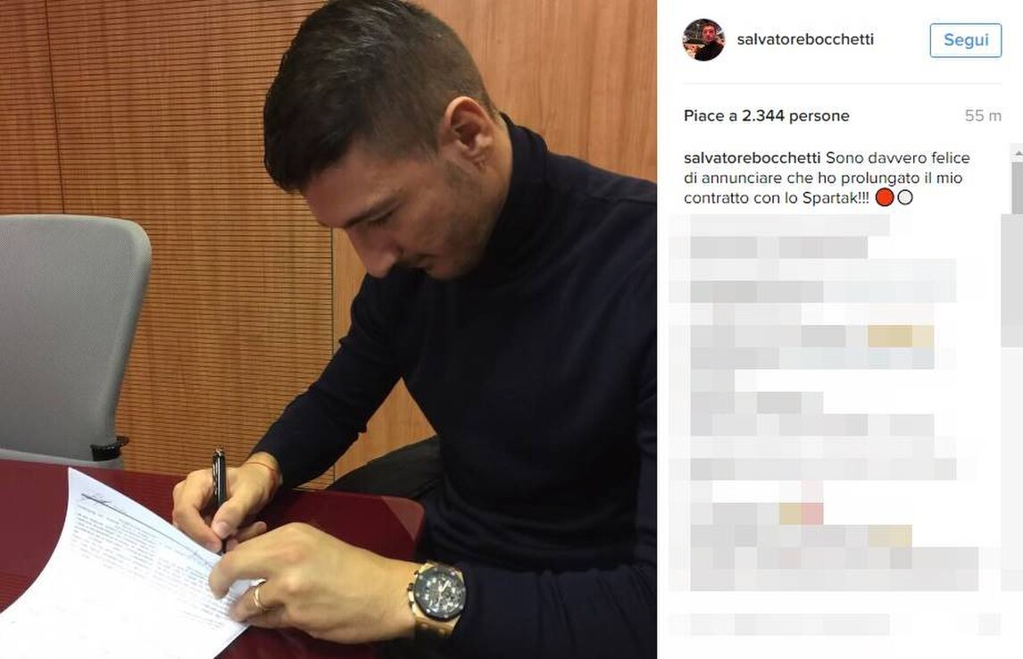 Calciomercato, Bocchetti ha rinnovato con lo Spartak Mosca
