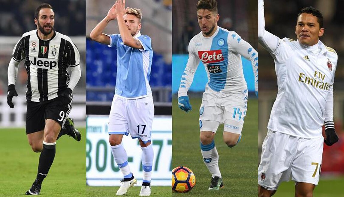 Le probabili formazioni: Higuain titolare, che sfida con Immobile