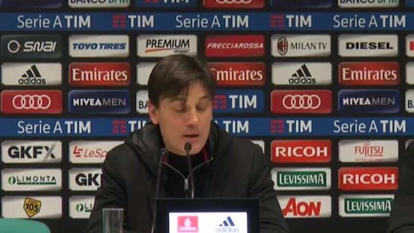 Montella: "Sconfitta immeritata"