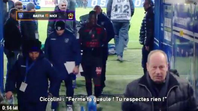 Bastia, Ciccolini nel tunnel a Balotelli: «Stai zitto, vaff...!»
