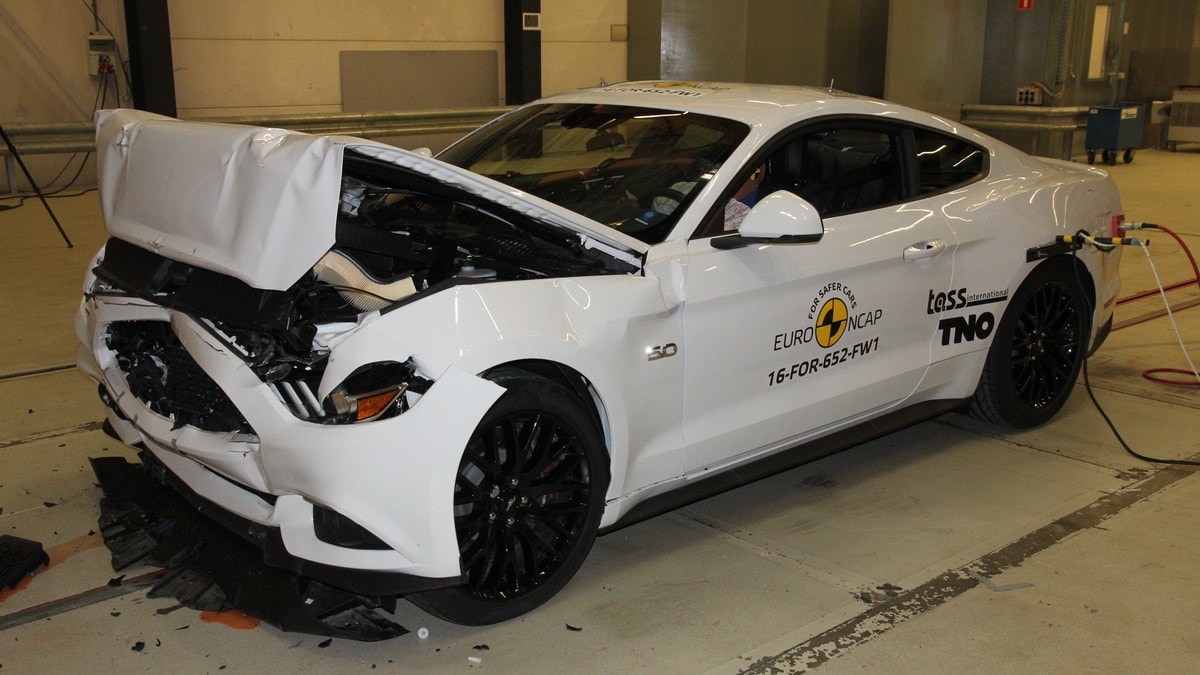 Crash test Euro NCAP, solo 2 stelle per la Ford Mustang