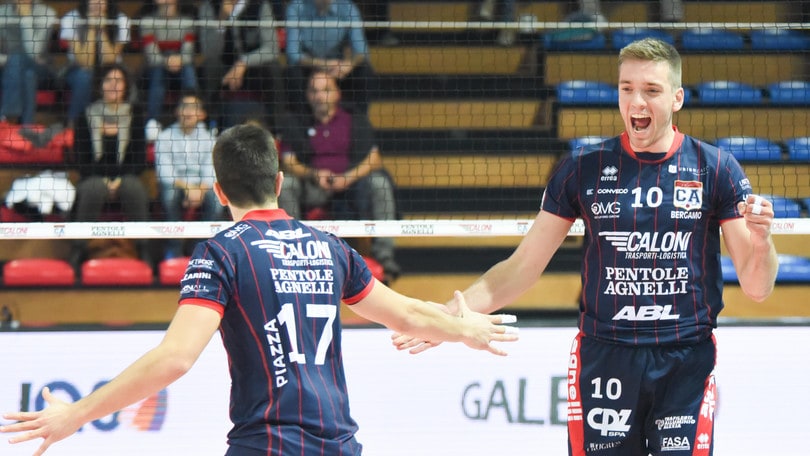 Volley: A2 Maschile Girone Blu, Bergamo vince il posticipo