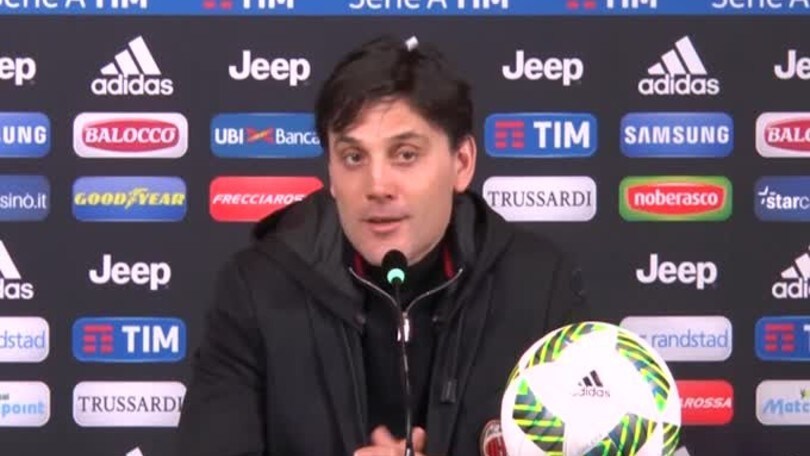 Montella: "Primo tempo di fatica? E' un dato chiaro"