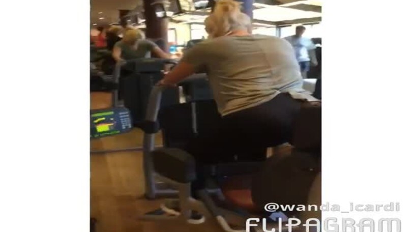 Wanda Nara, quando la palestra è hot