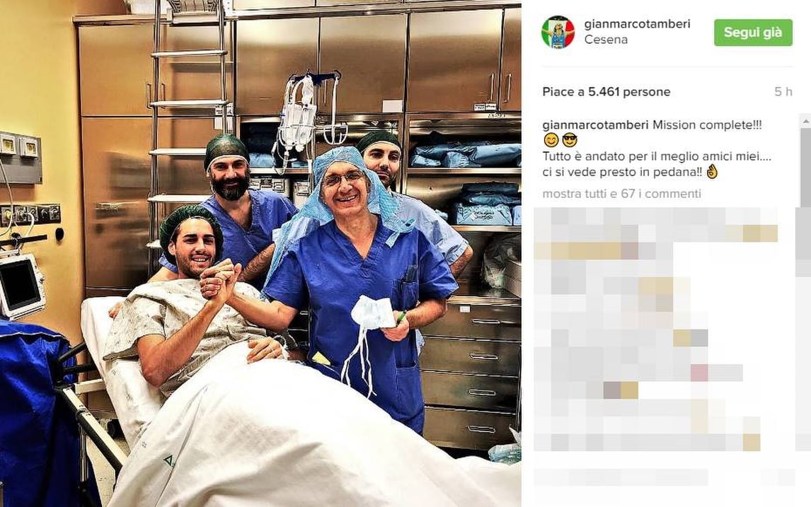 Atletica, Tamberi operato al piede a Cesena: «Tutto ok»