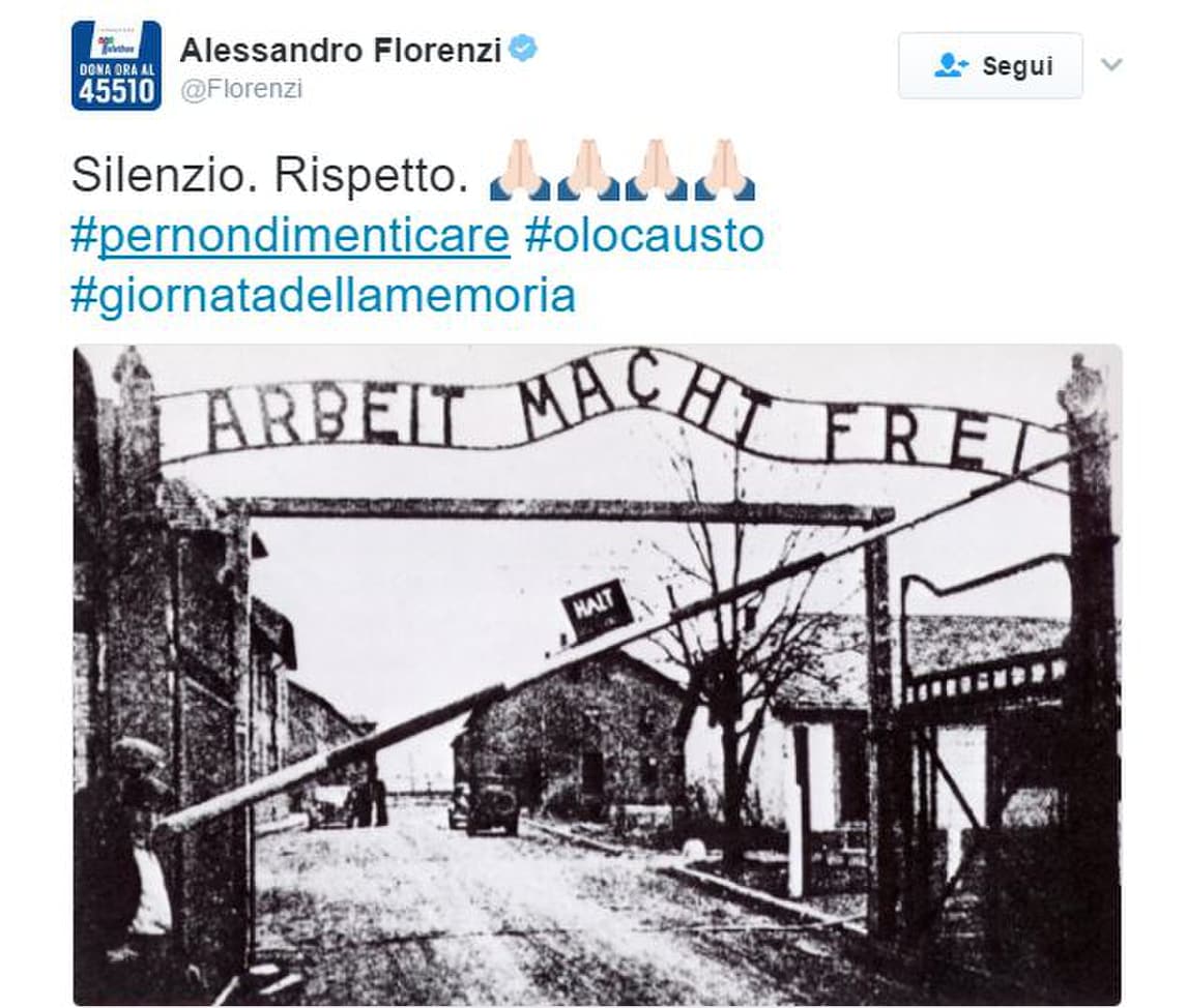 Giornata della Memoria, anche il calcio italiano ricorda l'Olocausto