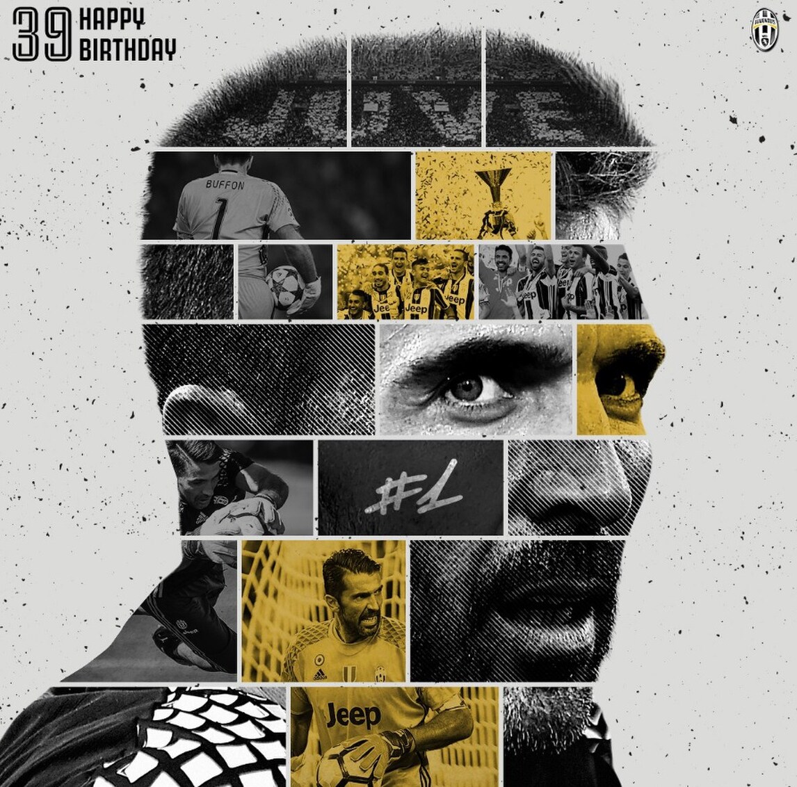 Buffon compie 39 anni, la Juve gli fa gli auguri