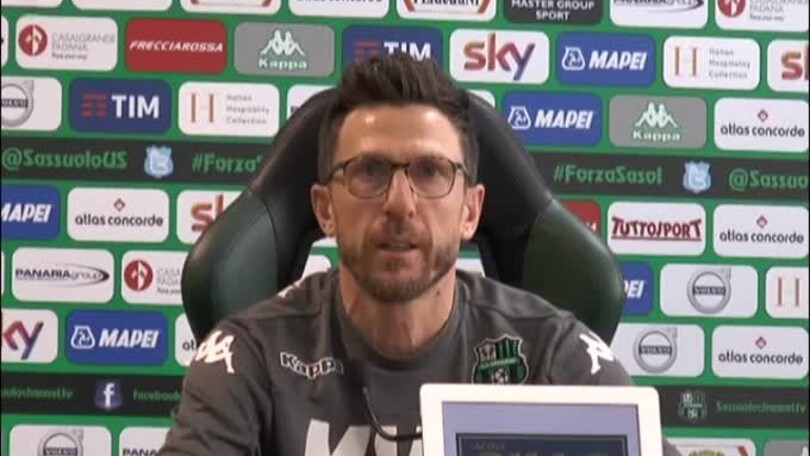 Di Francesco: "Berardi e il Sassuolo più 'buoni con la Juve'? Cavolate social"