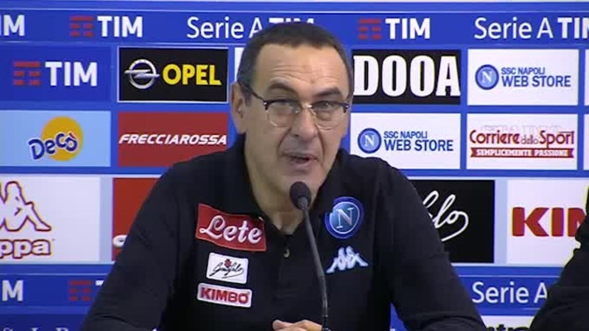 Sarri: "Rammarico per le tante occasioni non finalizzate"