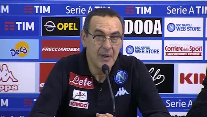 Sarri: "Rammarico per le tante occasioni non finalizzate"