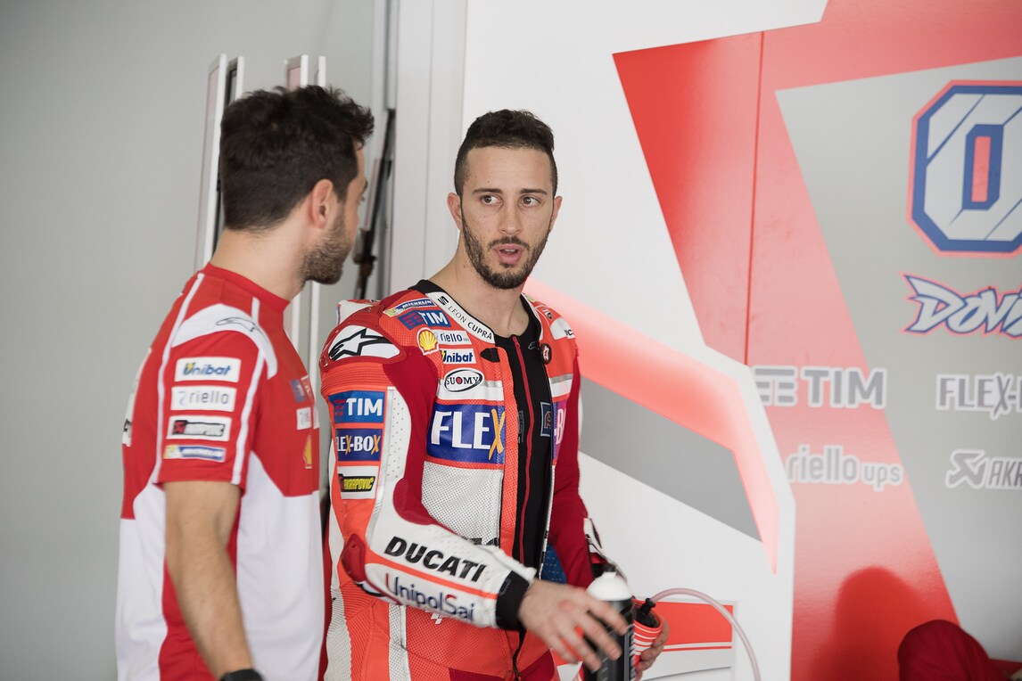 MotoGp Ducati, Dovizioso: «Buon lavoro nonostante il meteo»