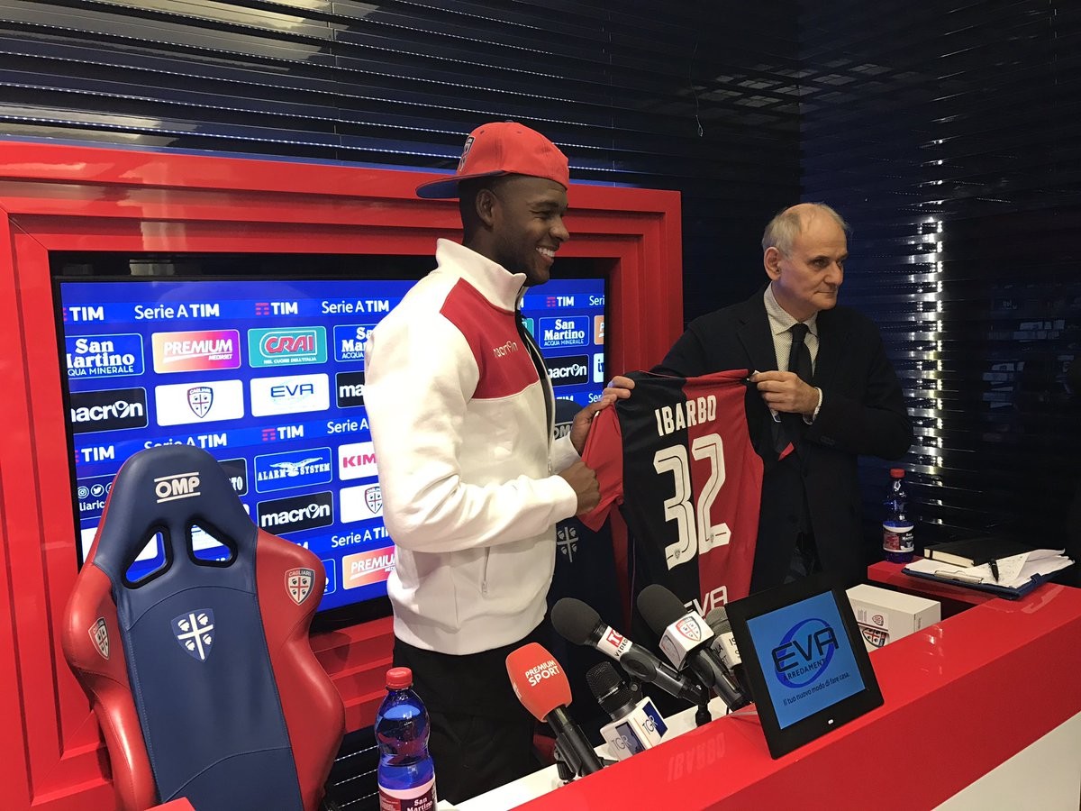 Calciomercato Cagliari, Ibarbo: «Un errore andare alla Roma»