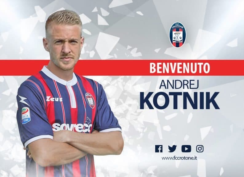 Calciomercato Crotone, Kotnik: «Darò il massimo per l'impresa salvezza»