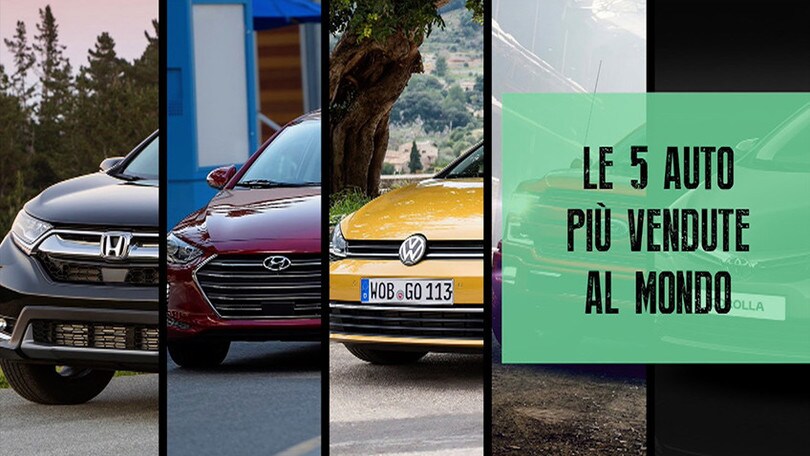 Le cinque auto più vendute al mondo nel 2016