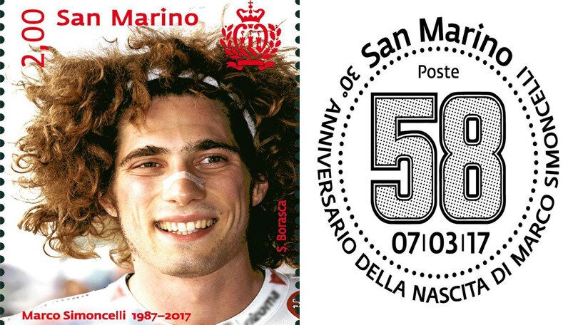 MotoGp: a San Marino un francobollo per Simoncelli