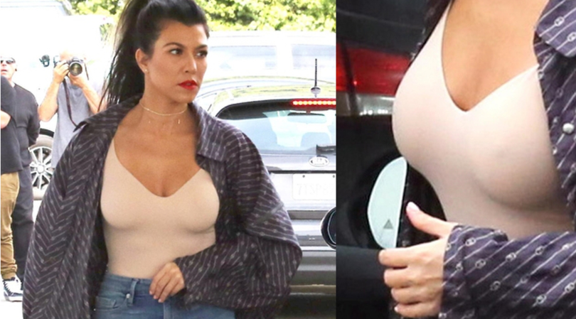 Kourtney Kardashian, maxi décolleté: ma non manca qualcosa?