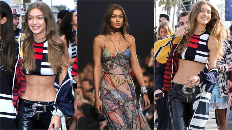 Gigi Hadid incanta Venice Beach: le immagini della sfilata per Tommy Hilfiger